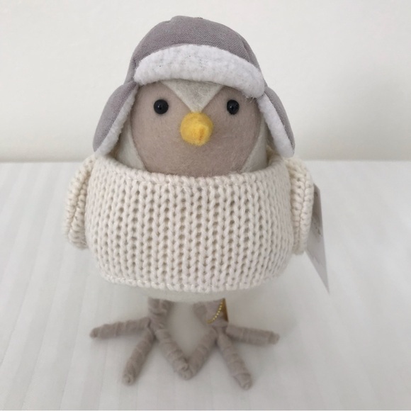 Target Other - Target Wondershop Featherly Friends Bay Fabric Bird Figurine NWT 2023 6.25"
